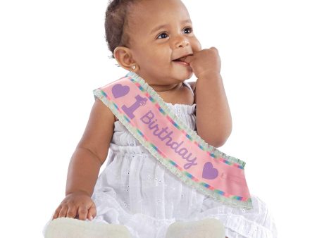 1st Birthday Girl Sash Fabric Online Hot Sale