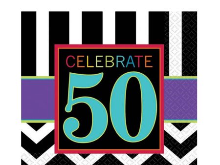 50th Celebration Luncheon Tissues 16pcs For Sale