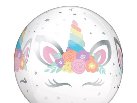 Unicorn Party Orbz Balloon 38x40cm Sale