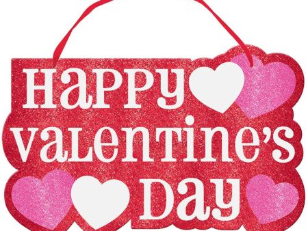 Valentine s Day Large Glitter Sign For Discount