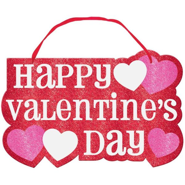 Valentine s Day Large Glitter Sign For Discount