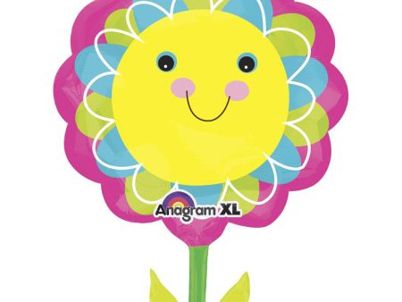 Smiley Flower SuperShape Balloon 21x29in Online Sale