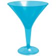 Blue Martini Glasses 8oz, 20pcs on Sale