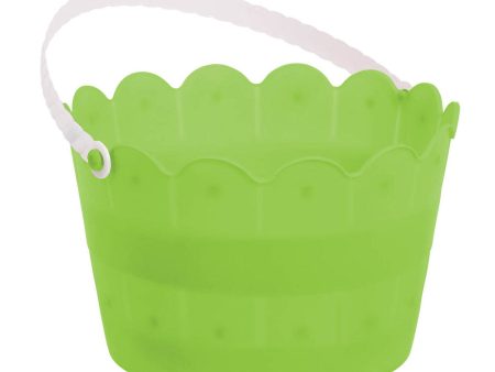 Easter Plastic Scalloped  Kiwi Bucket Supply