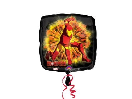 Iron Man Armored Adventure Square Foil Balloon 18in For Discount