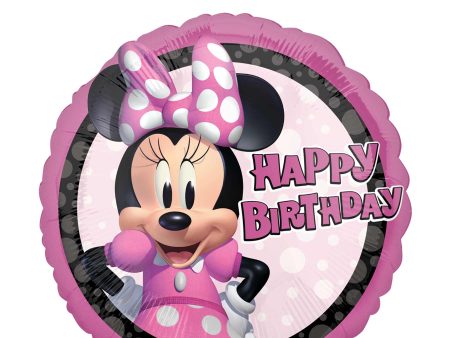 Minnie Mouse Forever Birthday Foil Balloon 45cm For Discount