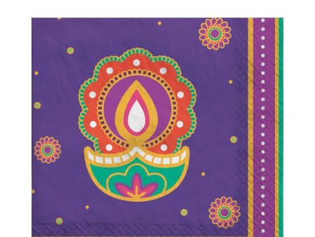 Rangoli Dream Diwali Beverage Napkins 16pcs Sale