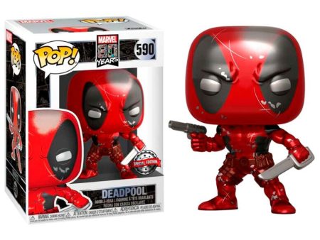 MARVEL 80: DEADPOOL #590 (METALLIC) - FUNKO POP!-SPECIAL ED. Discount