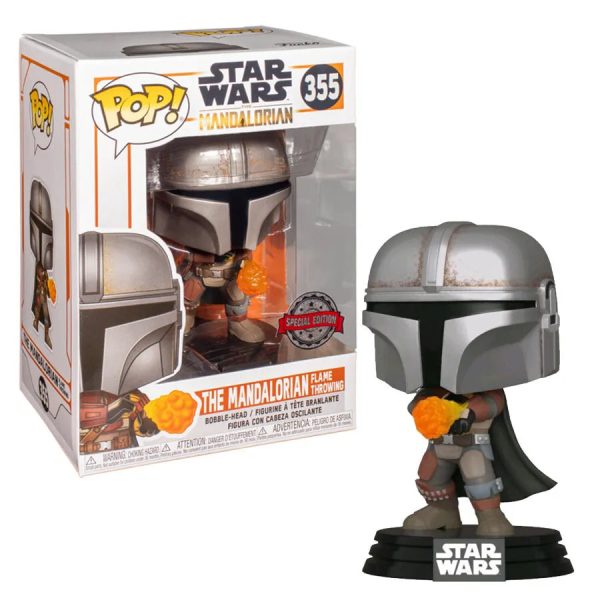 STAR WARS: MANDALORIAN FLAME THROWING #355 - FUNKO POP!-SPECIAL ED. Online Hot Sale