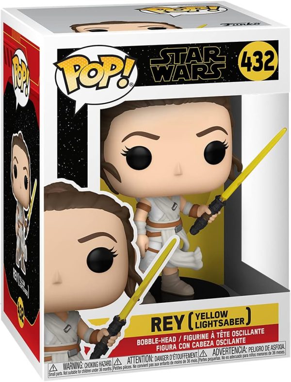 STAR WARS: REY (YELLOW LIGHTSABER) #432 - FUNKO POP! For Sale