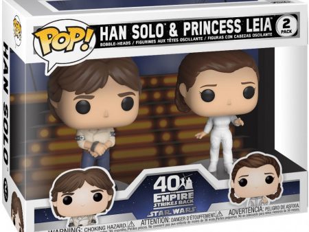 STAR WARS: HAN SOLO & PRINCESS LEIA (2 PACK) - FUNKO POP! Sale