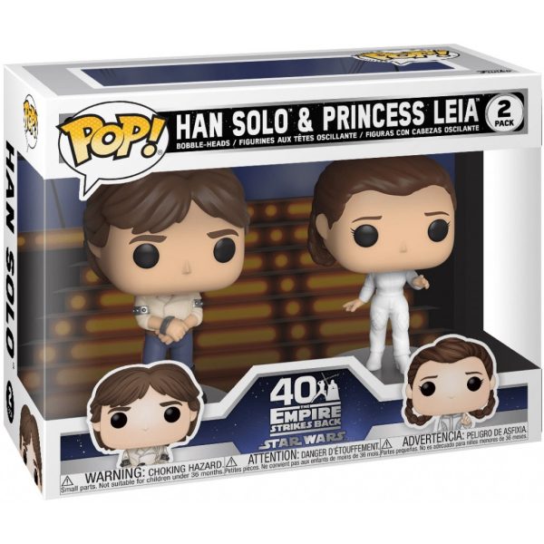 STAR WARS: HAN SOLO & PRINCESS LEIA (2 PACK) - FUNKO POP! Sale