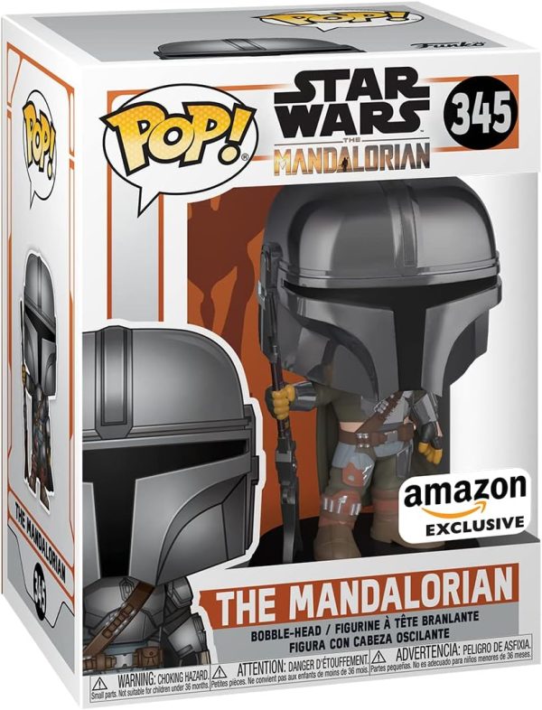 STAR WARS: MANDALORIAN #345 (CHROME ARMOR) - FUNKO POP!-EXCLUSIVE Fashion